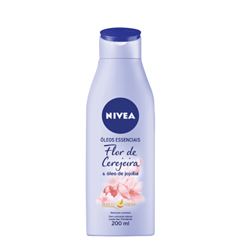 NIVEA Óleos Essenciais Flor de Cerejeira & Óleo de Jojoba - Loção Hidratante Corporal 200ml Menor preço em NIVEA Óleos Essenciais Flor de Cerejeira & Óleo de Jojoba - Loção Hidratante Corporal 200ml
