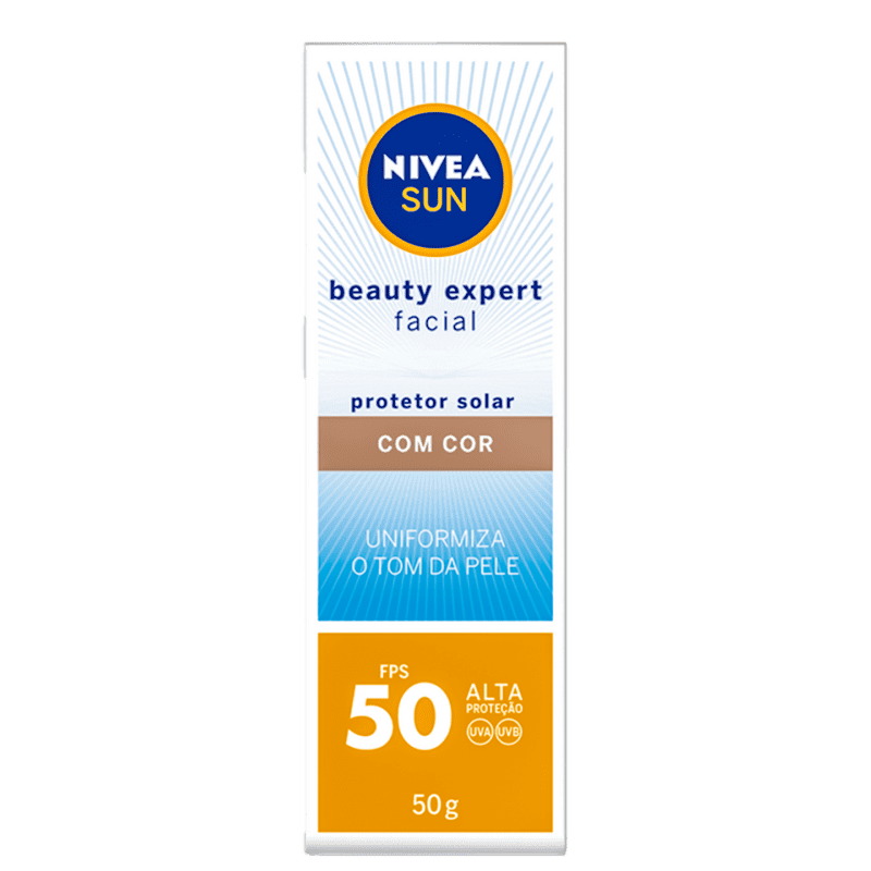 NIVEA SUN Beauty Expert FPS 50 - Protetor Facial com Cor 50g