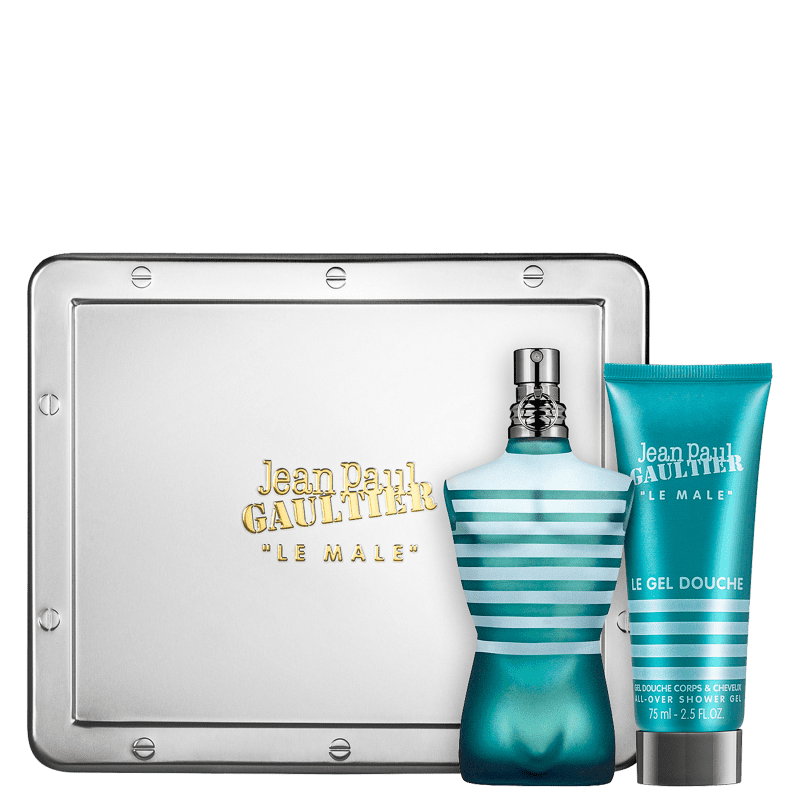 Conjunto Le Male Jean Paul Gaultier Eau de Toilette - Perfume 75ml + Gel de Banho 75ml