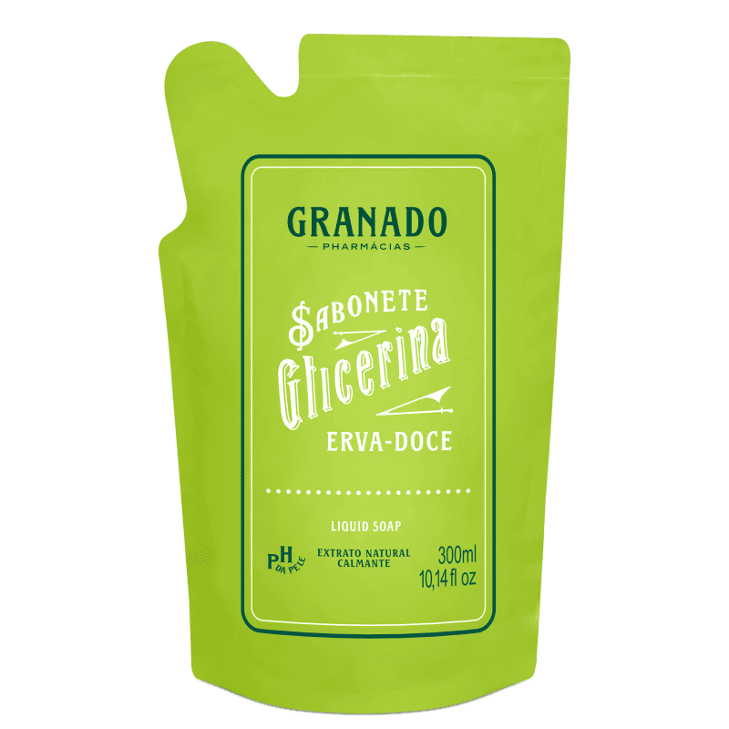 Granado Glicerina Erva-doce Refil - Sabonete Líquido 300ml