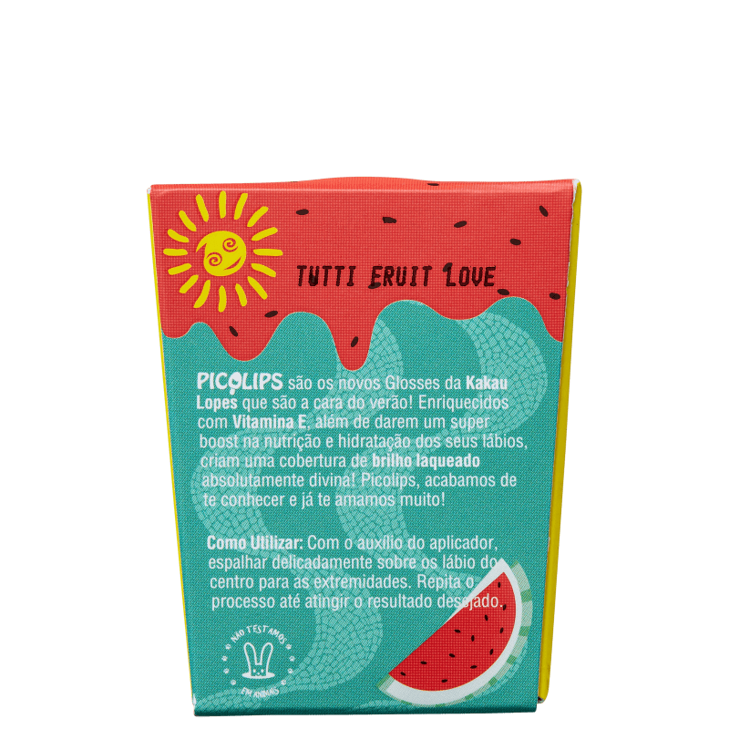 Kakau Lopes Picolips Tutti Fruti Love - Gloss Labial 3ml