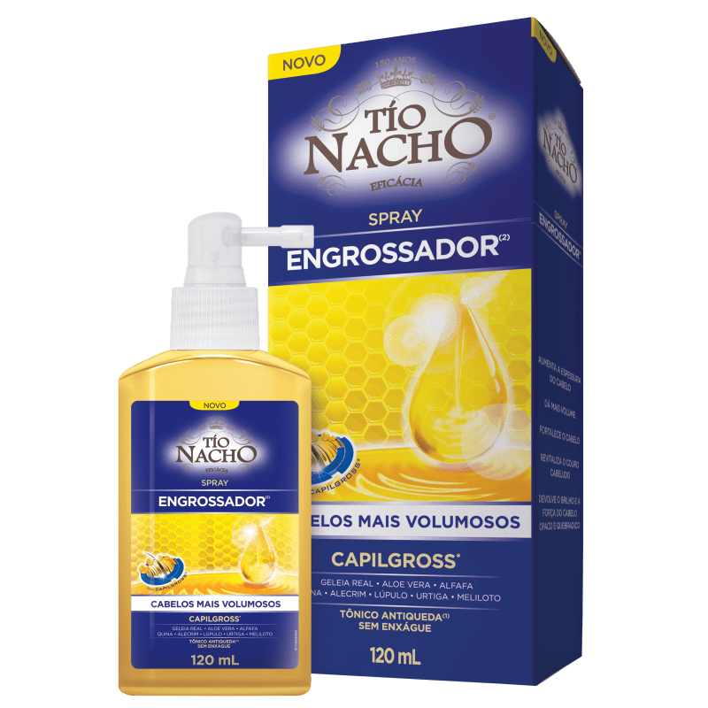 Tío Nacho Spray Engrossador - Tônico Antiqueda 120ml
