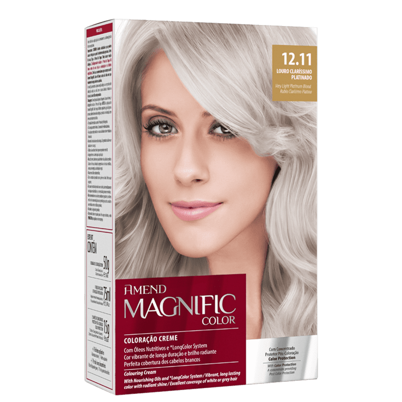 Amend Magnific Color 12.11 Louro Claríssimo Platinado - Coloração 200g Menor preço em Amend Magnific Color 12.11 Louro Claríssimo Platinado - Coloração 200g