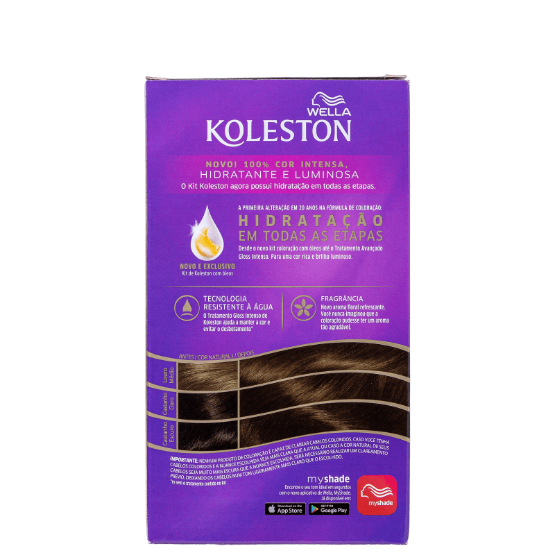 Koleston 50 Castanho Claro - Coloração Permanente