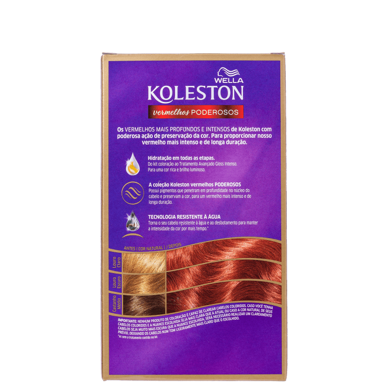 Koleston 64 Acaju Acobreado - Coloração Permanente
