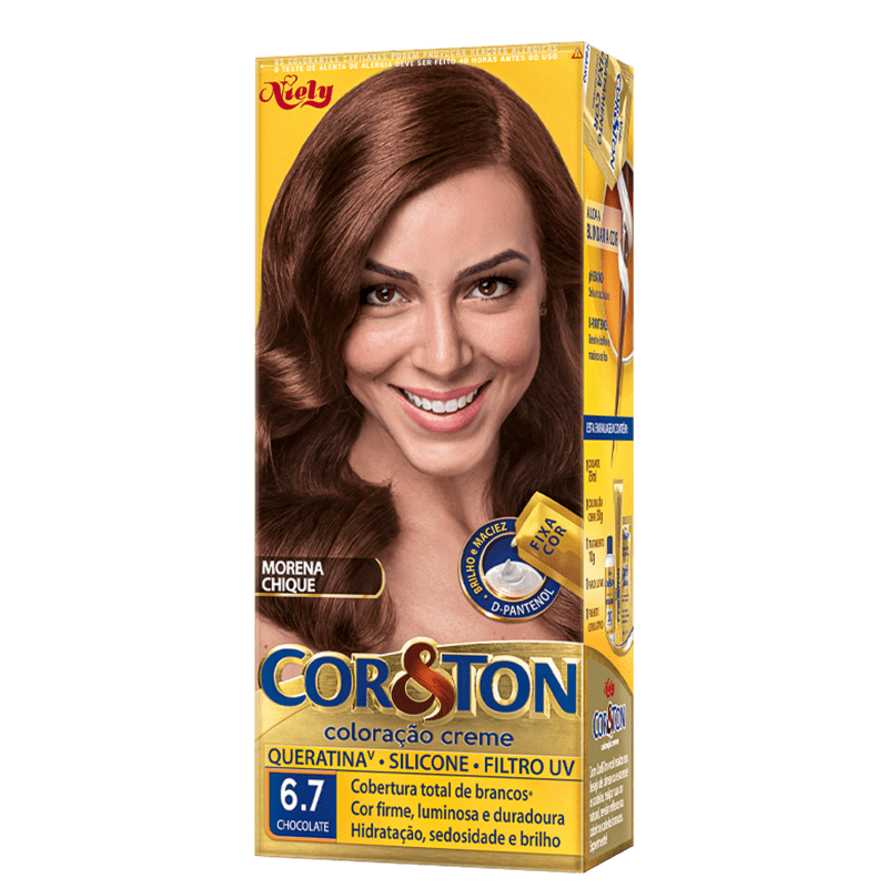 Niely Cosméticos Cor & Ton 6.7 Chocolate - Coloração Permanente
