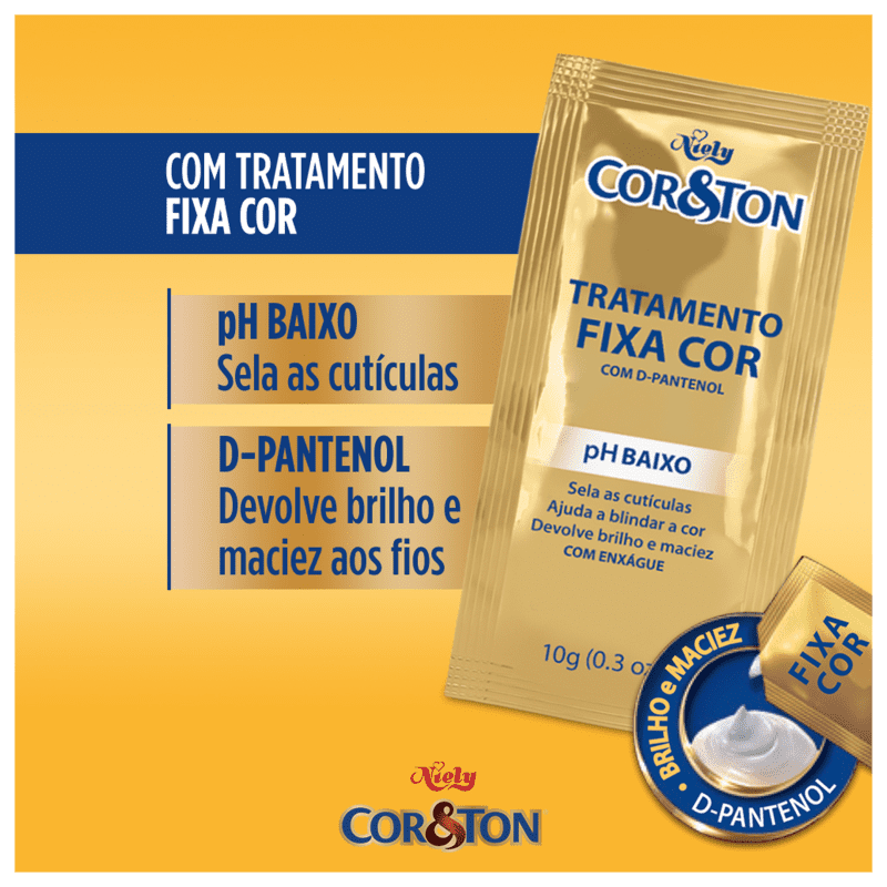 Niely Cosméticos Cor & Ton 7.777 Louro Marrom Intenso - Coloração Permanente