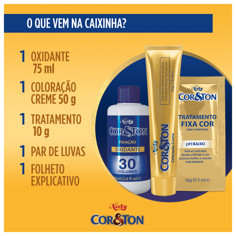 Niely Cosméticos Cor & Ton 5.777 Marrom Intenso Profundo - Coloração Permanente