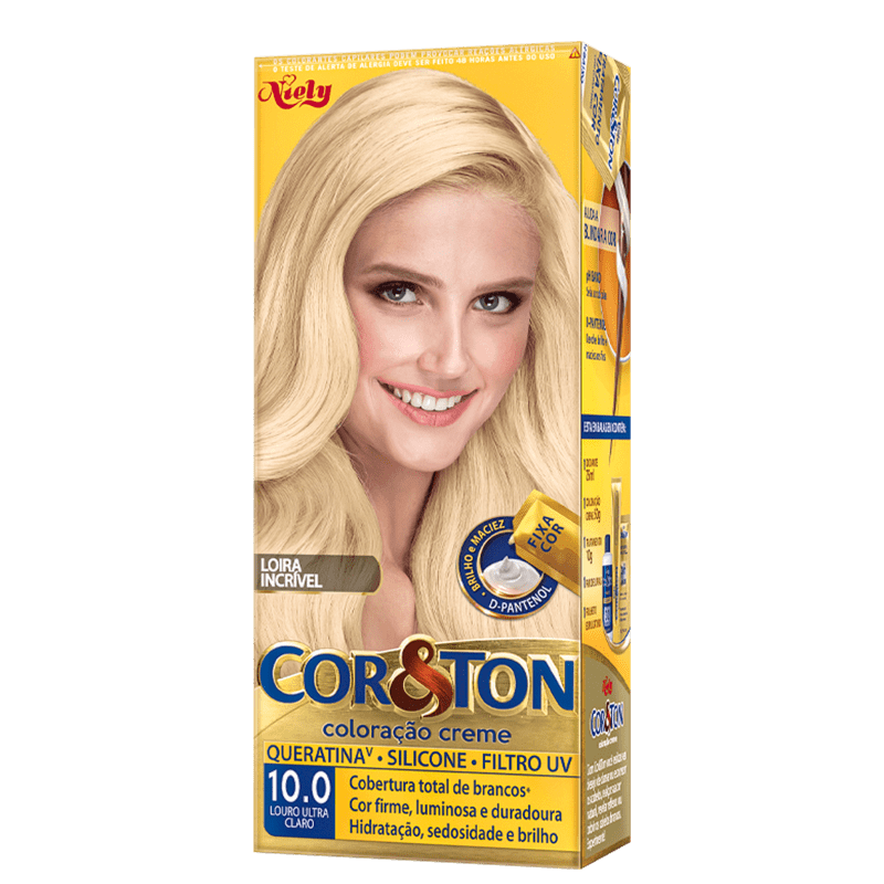 Niely Cosméticos Cor & Ton 10.0 Louro Ultra Claro - Coloração Permanente