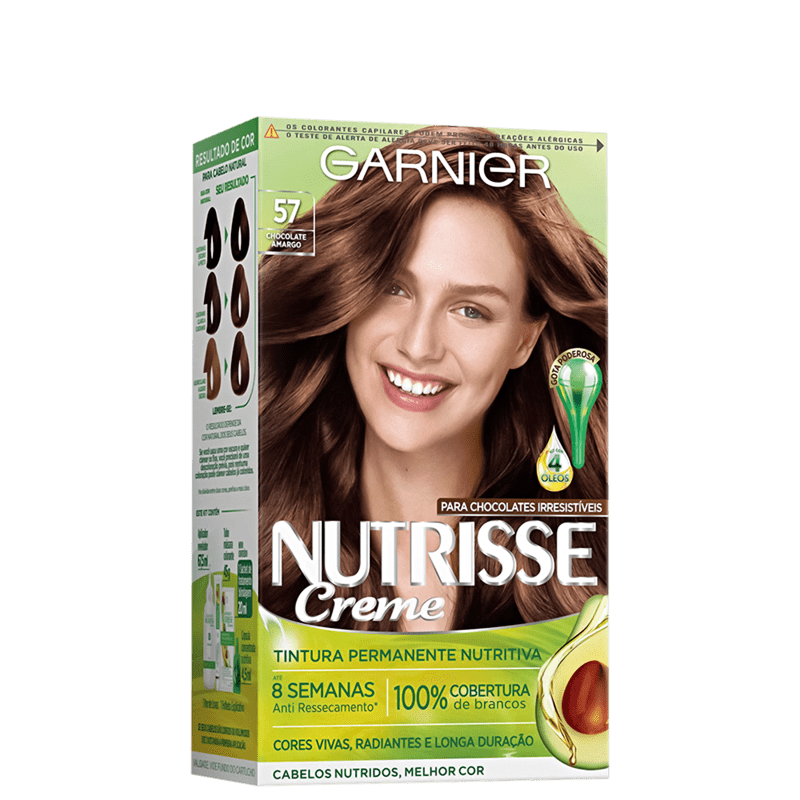 Garnier Nutrisse Creme 57 Chocolate Amargo - Coloração