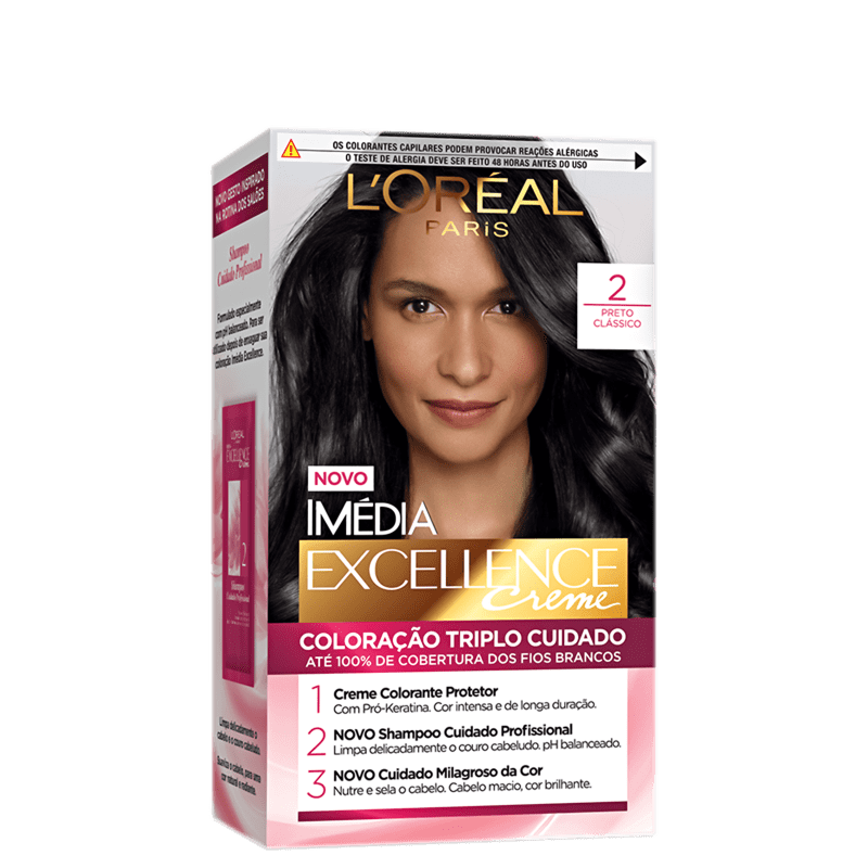 Imedia Excellence Creme 2.0 Preto - Coloração