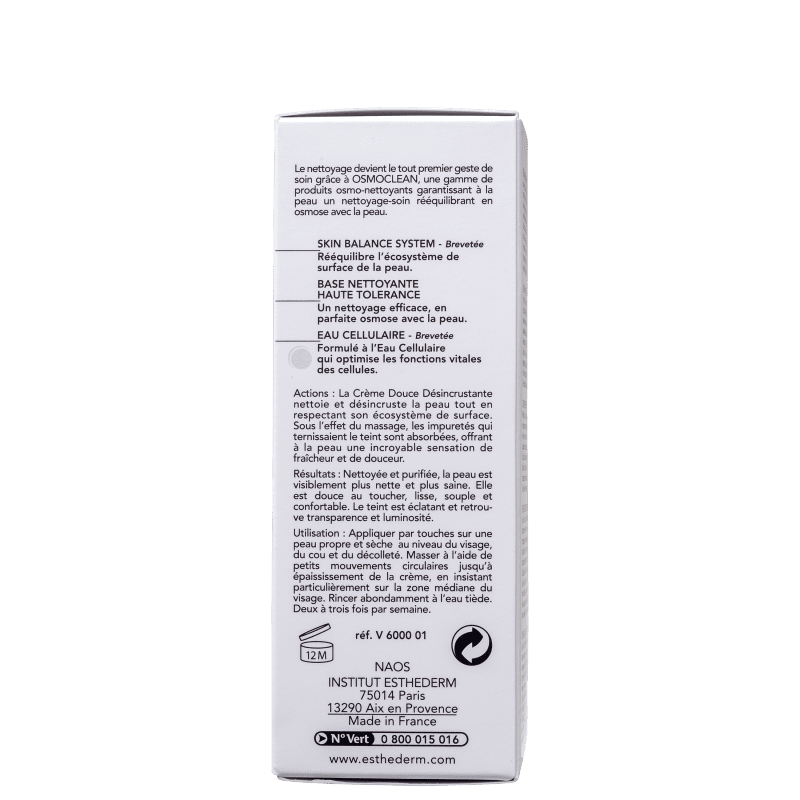 Creme de Limpeza Facial Esthederm L’Osmoclean Douce Désincrustante 75ml