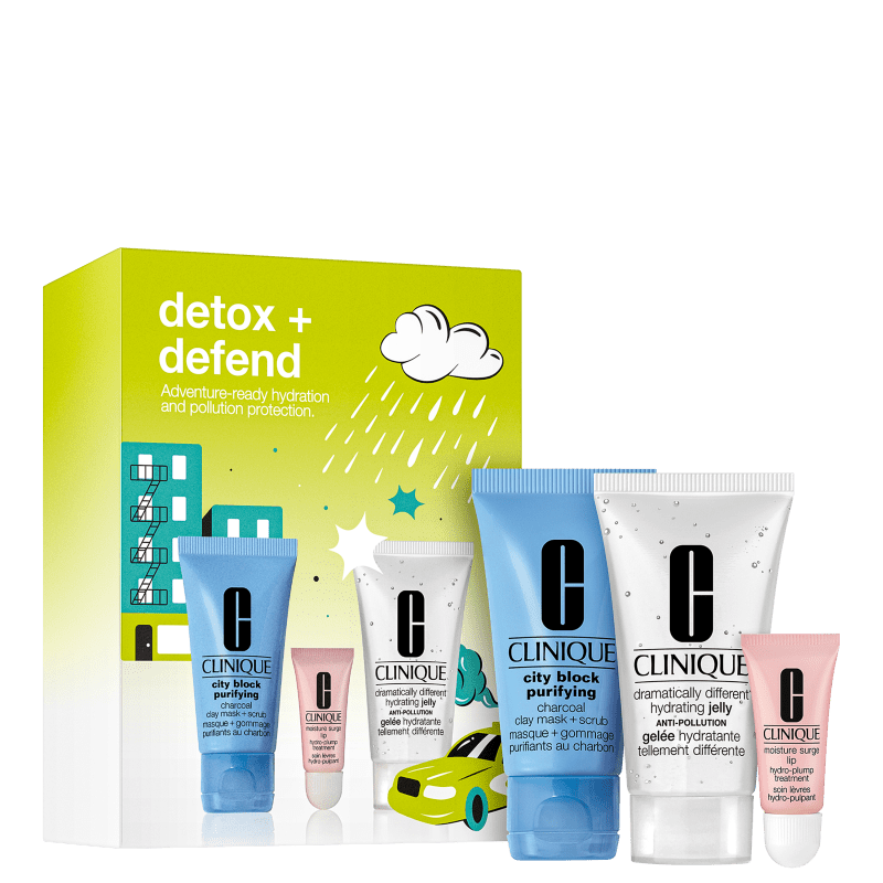 Kit Clinique Detox + Defend Trio
