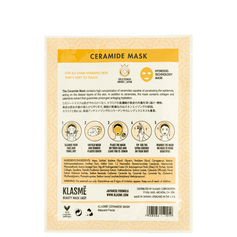 Máscara Facial Klasme Ceramide 25g