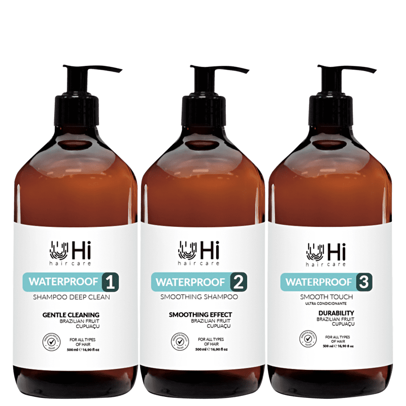 Kit Hi Hair Care Waterproof 3 Passos (3 Produtos)