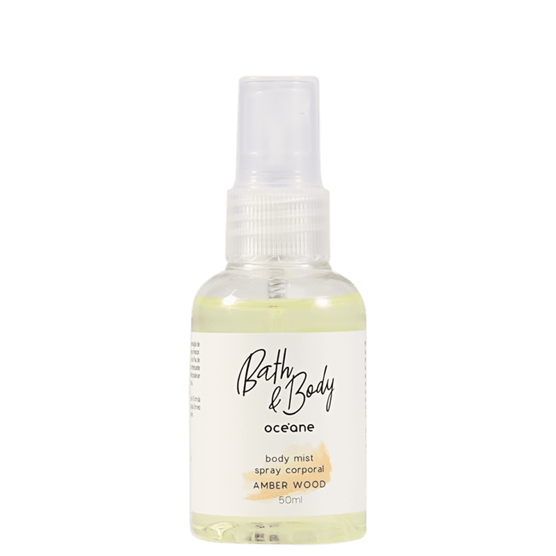 Océane Bath & Body Amber Wood Deo Colônia - Body Spray Unissex 50ml