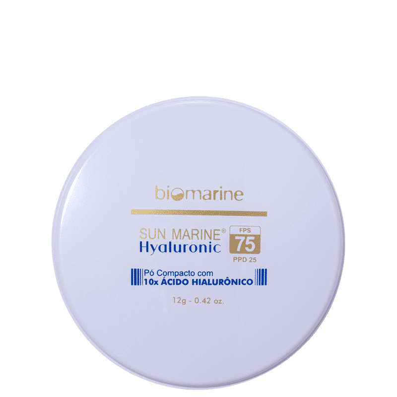 Biomarine Sun Marine Hyaluronic FPS 75 Bronze - Pó Compacto 12g
