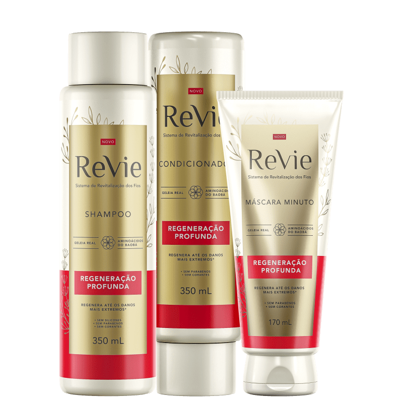 Kit Revie Regeneração Profunda Trio