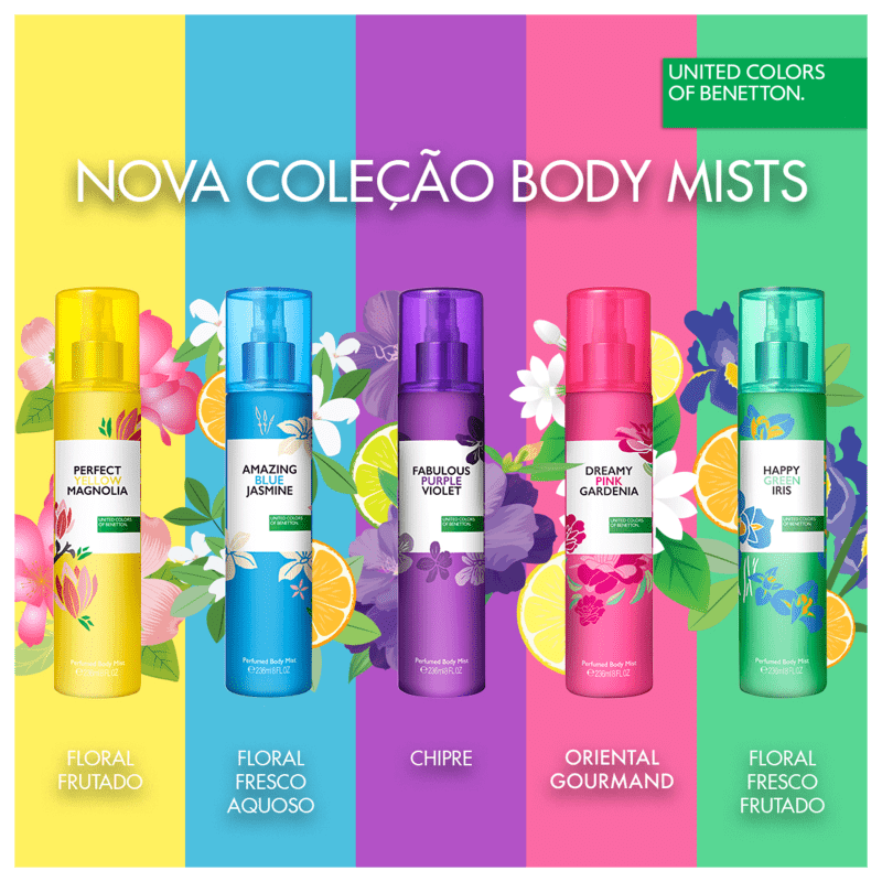 Body Spray Benetton Fabulous Purple Violet 236ml