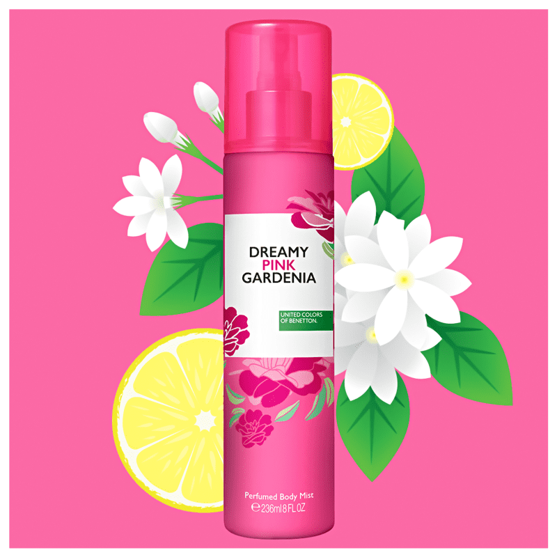 Body Spray Benetton Dreamy Pink Gardenia 236ml