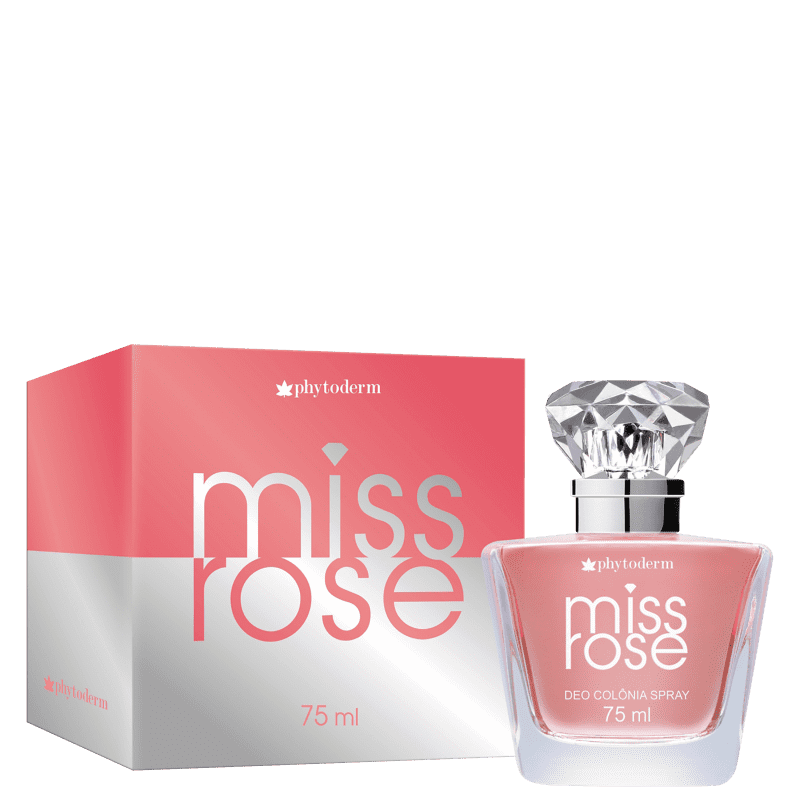 Miss Rose Phytoderm Deo Colônia - Perfume Feminino 75ml