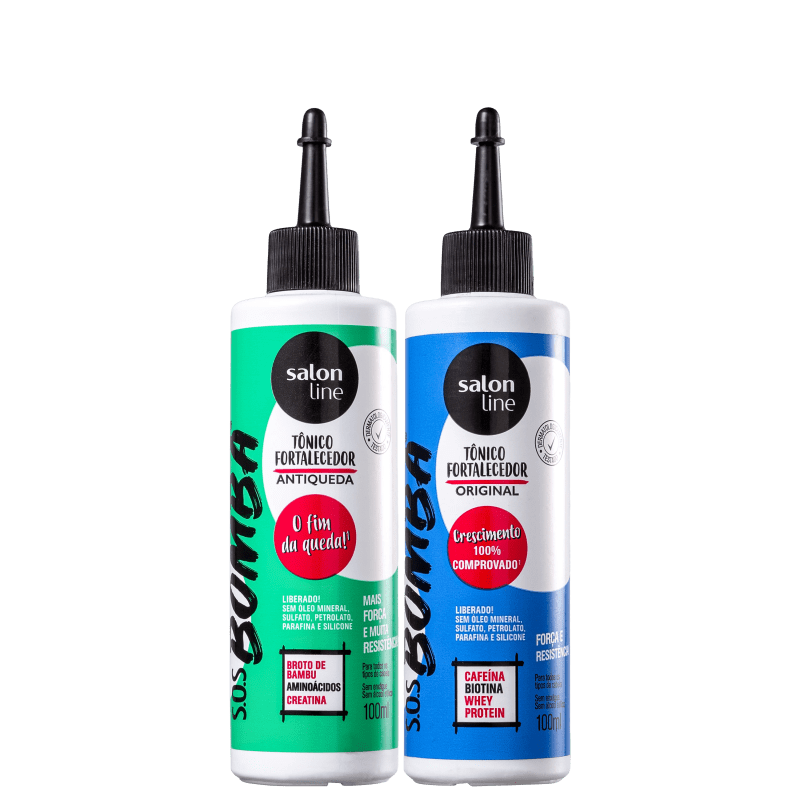 Kit Salon Line S.O.S Bomba Fortalecedor & Antiqueda (2 Produtos)