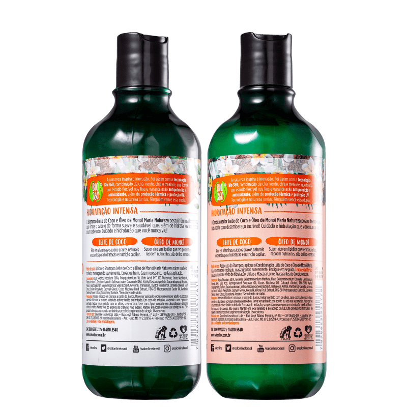 Kit Salon Line Maria Natureza Leite de Coco Duo (2 Produtos)