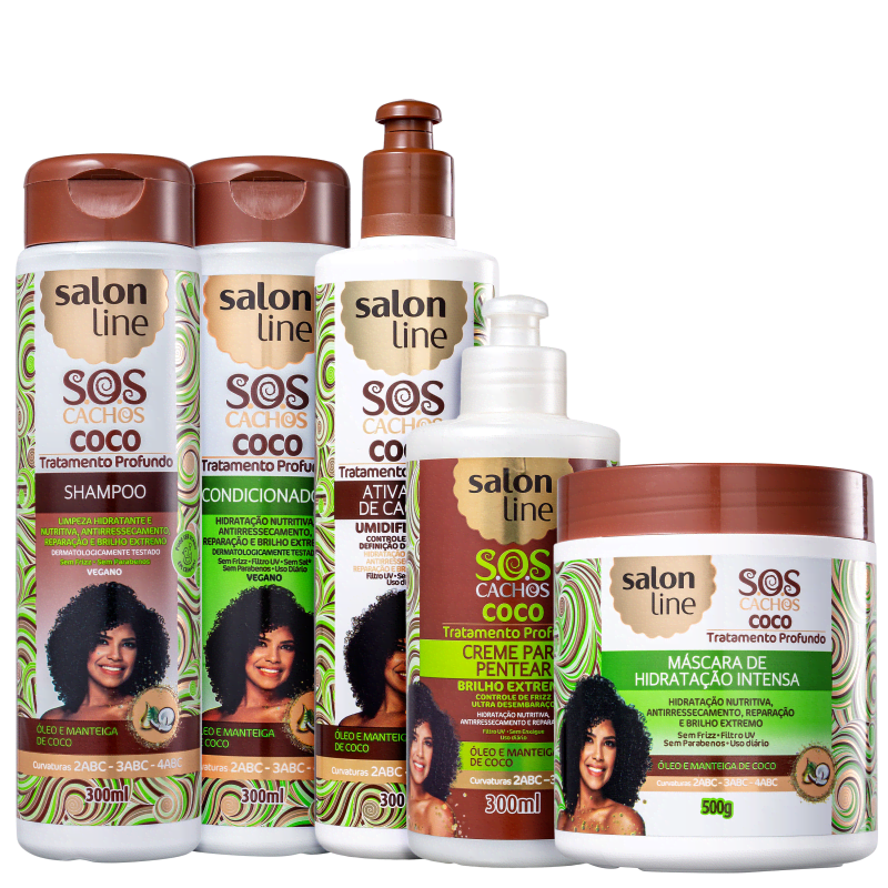 Kit Salon Line S O S Cachos Coco Full Beleza Na Web