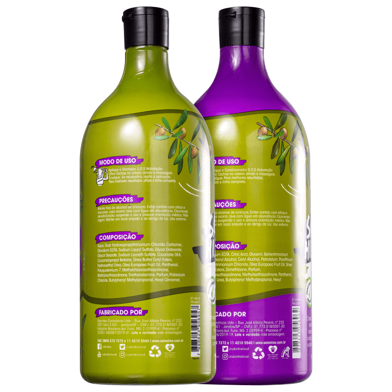 Kit Salon Line S.O.S Hidratação Ultra Cachos Duo (2 Produtos)
