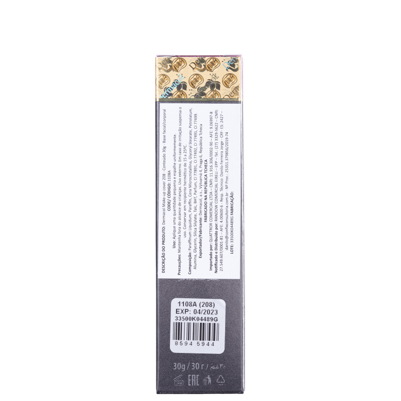 Dermacol Make-Up Cover 208 - Base Cremosa 30g