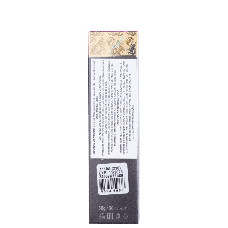 Dermacol Make-Up Cover 210 - Base Cremosa 30g