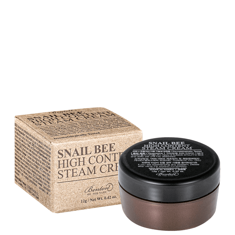 Creme Hidratante Facial Benton Snail Bee High Content Steam Cream 12g