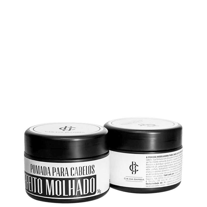 Pomada Modeladora Cia da Barba Efeito Molhado 50g
