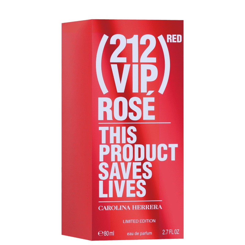 212 VIP Rosé Red Edição Limitada Carolina Herrera Eau de Parfum - Perfume Feminino 80ml