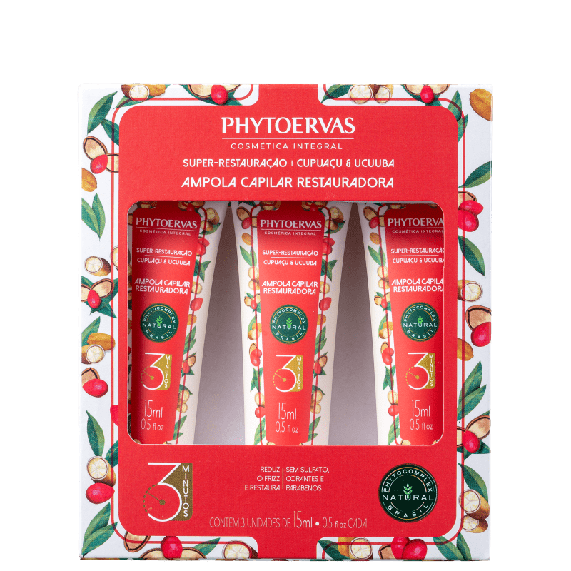 Phytoervas Super Restauração - Ampola Capilar 3x15ml