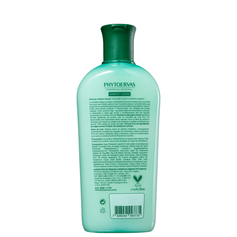 Shampoo Phytoervas Cachos 250Ml - PHYTOERVAS