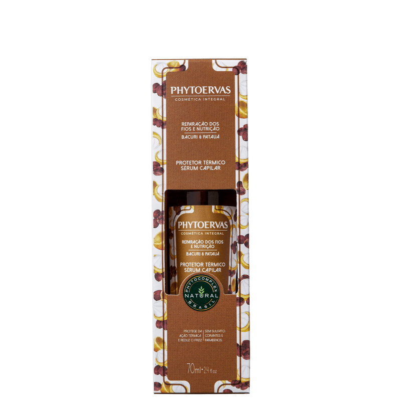 Phytoervas Reparação dos Fios e Nutrição Bacuri e Patauá - Protetor Térmico 70ml