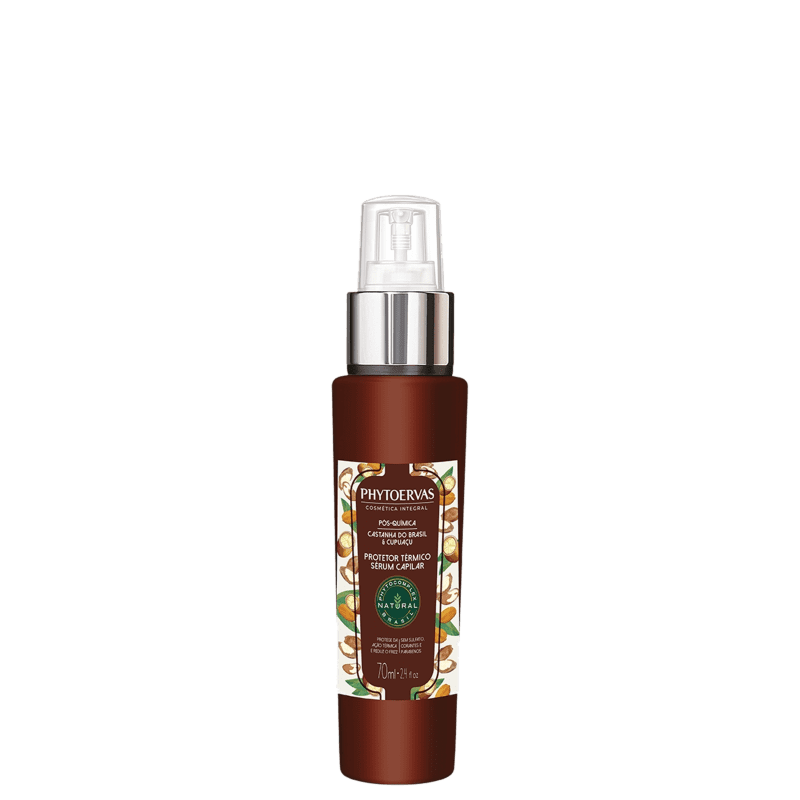 Protetor Térmico Phytoervas Pós-Química Castanha do Brasil e Cupuaçu 70ml