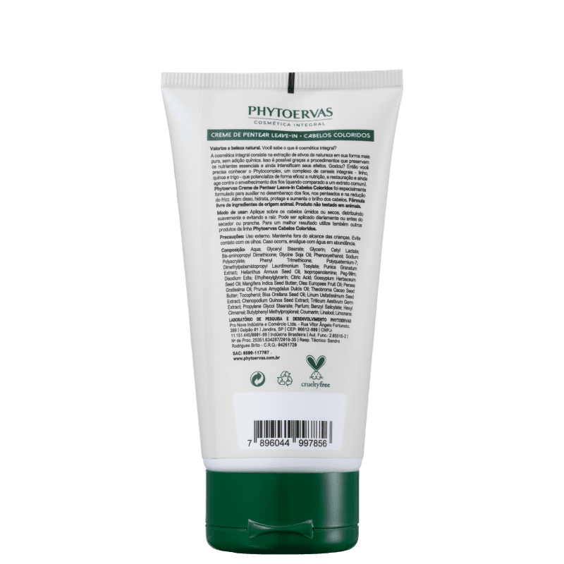 Creme para Pentear Phytoervas Cabelos Coloridos Romã e Urucum 150ml