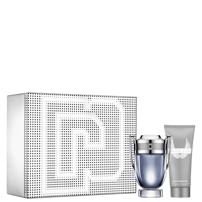 Conjunto Invictus Paco Rabanne Masculino - Eau de Toilette 100ml + Gel de Banho 100ml 