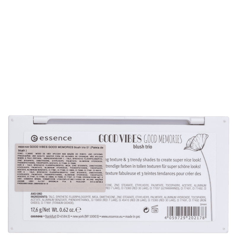 Essence Good Vibes Good Memories Blush - Paleta de Maquiagem 17,6g