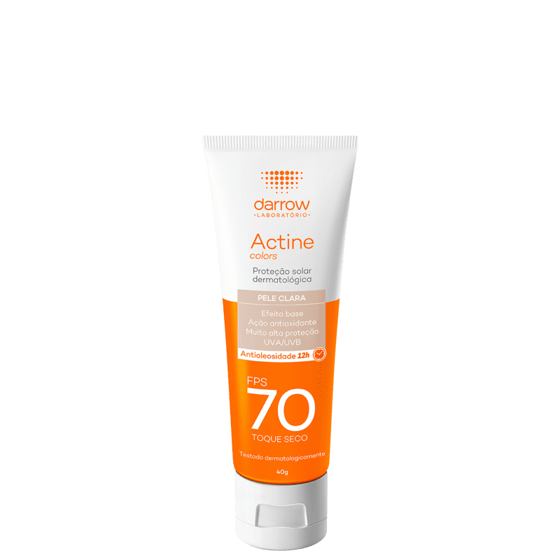Darrow Actine Colors FPS70 Pele Clara - Protetor Solar com Cor 40g Menor preço em Darrow Actine Colors FPS70 Pele Clara - Protetor Solar com Cor 40g