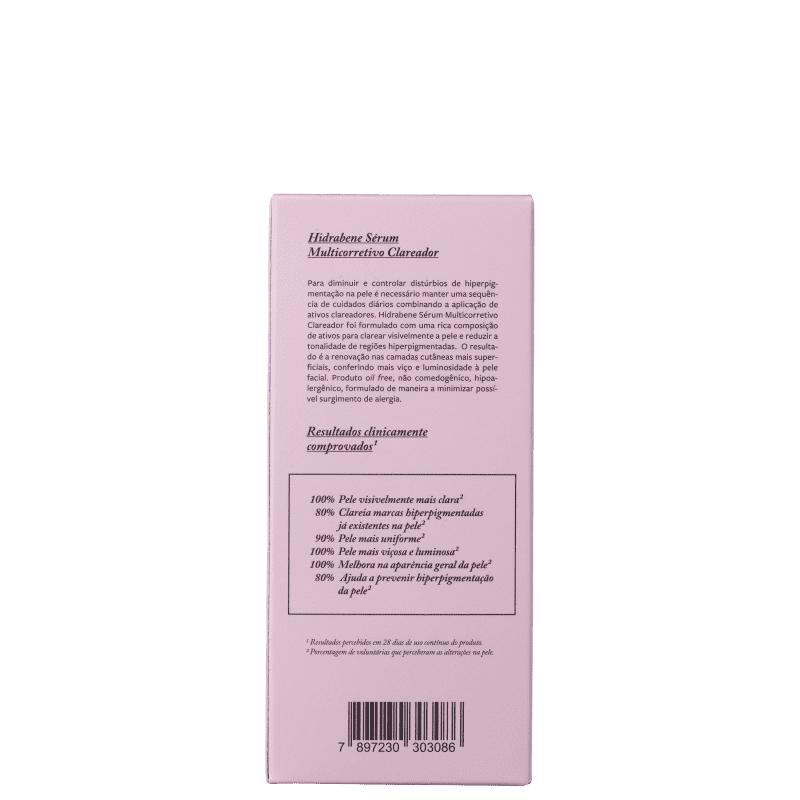 Hidrabene Multicorretivo - Sérum Clareador de Manchas 30ml