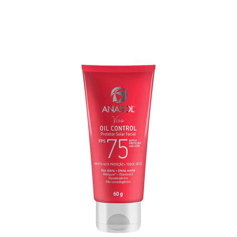 Protetor Solar Facial Anasol Viso Oil Control FPS75 60g