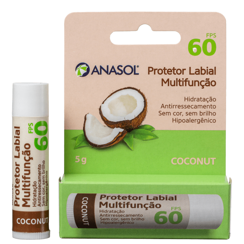 Anasol Coconut FPS 60 - Protetor Labial 5g
