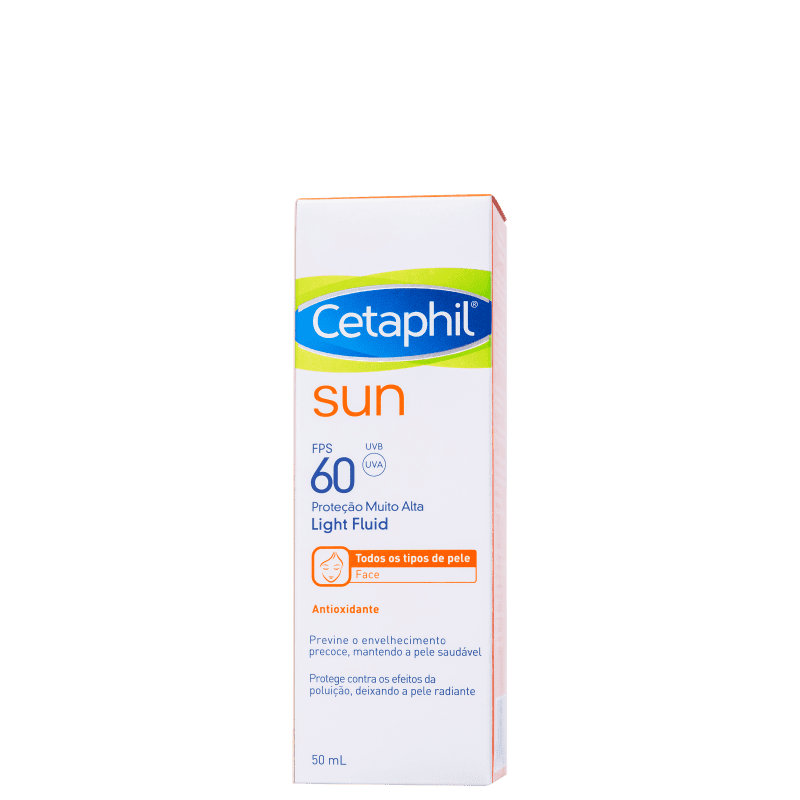 Protetor Solar Facial Cetaphil Sun Antioxidante Light Fluid FPS60 50ml
