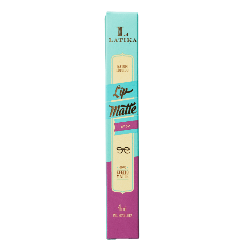 Latika Lip Rosa Nº 52 - Batom Líquido Matte 4ml
