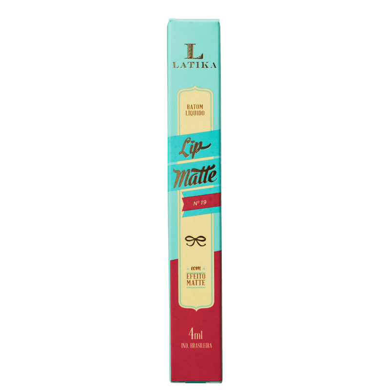 Latika Lip Vermelho Nº 19 - Batom Líquido Matte 4ml