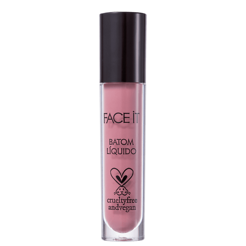 Batom Líquido Matte FACE IT Vegan Beauty Baby Face Lavanda 5ml