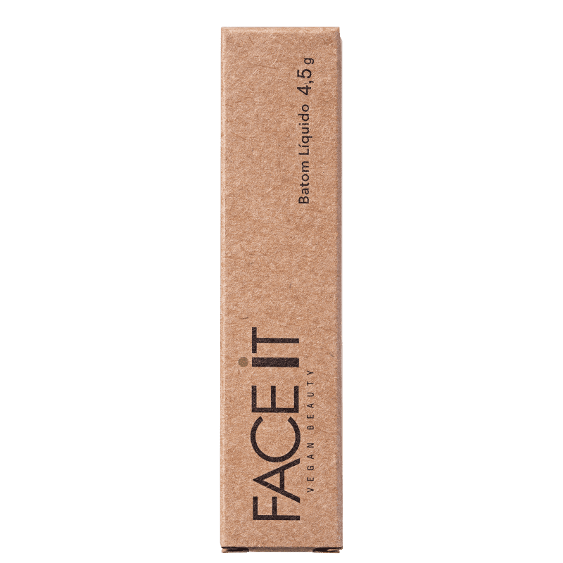 Batom Líquido Matte FACE IT Vegan Beauty Make Me Wet 5ml